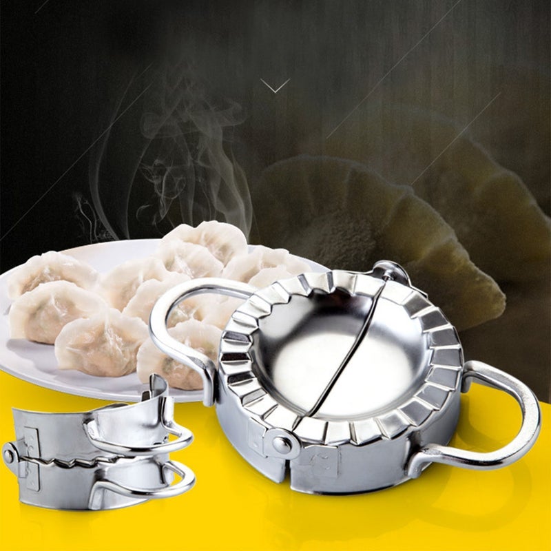 KAYCROWN Best Utensils Stainless Steel Ravioli Mold Pierogi Dumpling Maker Wrapper Pastry Dough Cutter Kitchen Accessories (S: DIA. 3 inch) - Image 2